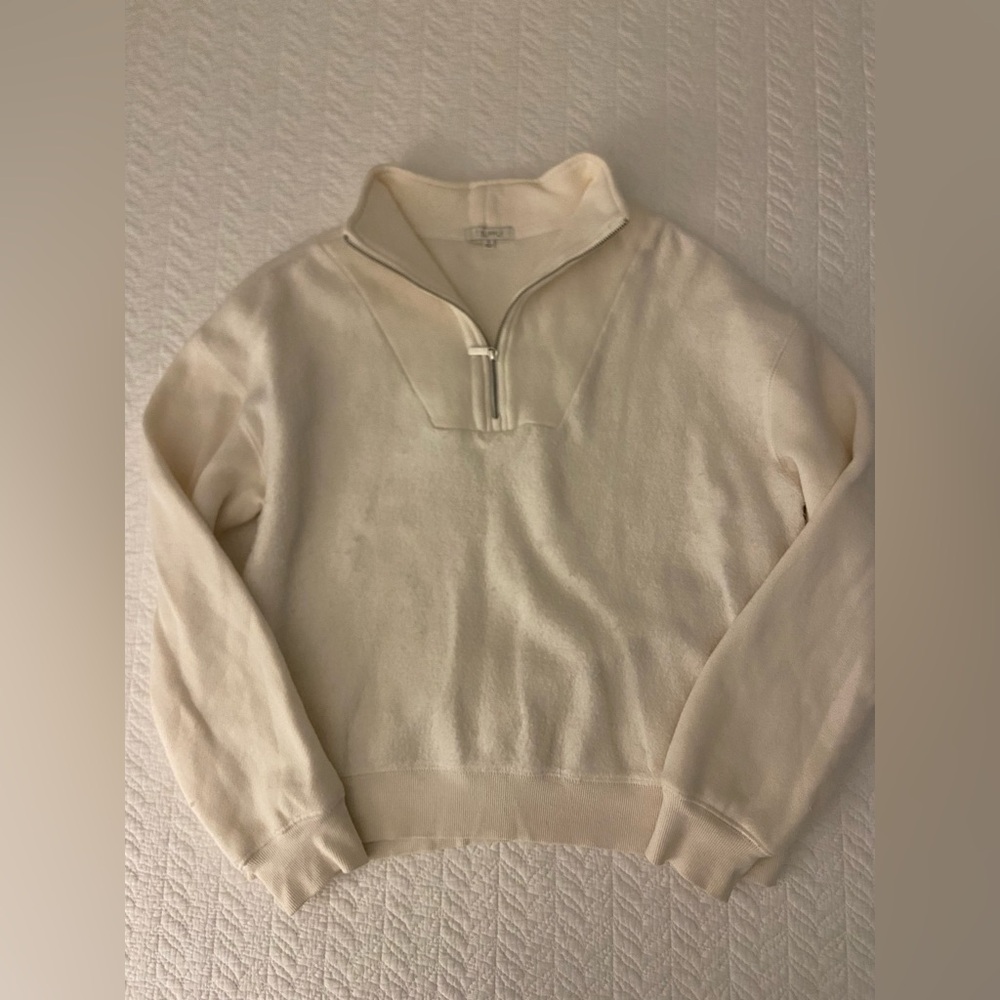 Cream Z-Supply Quarter-Zip Pullover